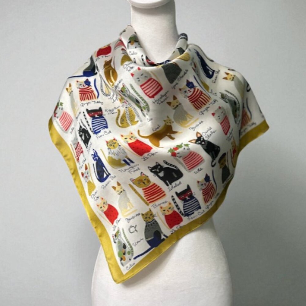 New Bandana Neckerchief Square Scarf in Retro Luxury Style